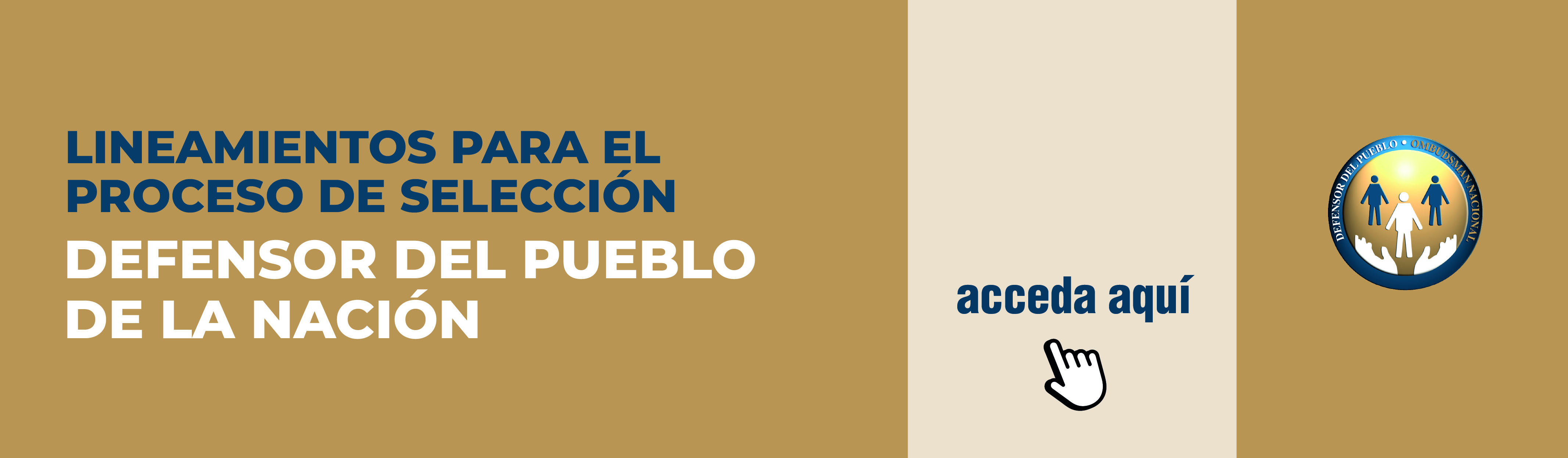 Lineamientos para el proceso de selección del Defensor del Pueblo de la Nación